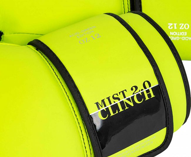 Перчатки боксерские Clinch Mist 2.0 ярко-зеленые фото 9