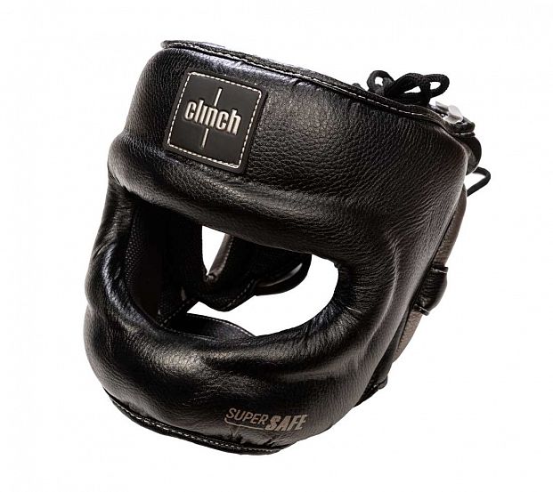 Шлем для единоборств с бампером Clinch Face Guard черно-бронзовый фото 2