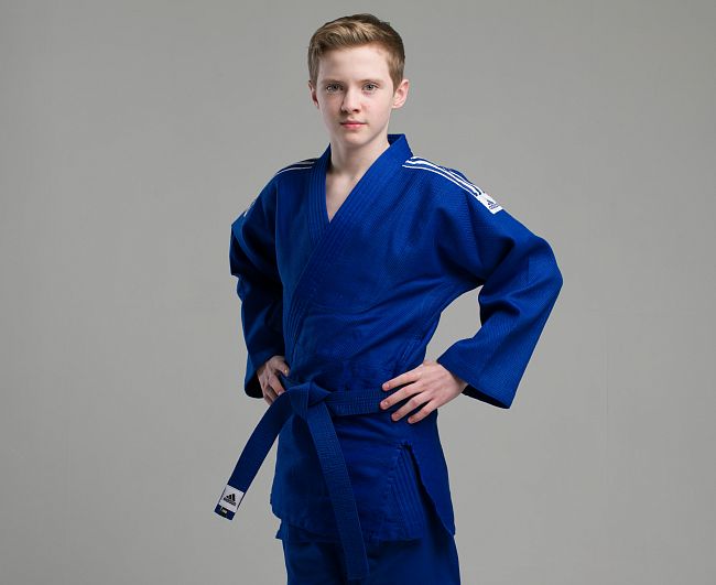 Кимоно для дзюдо Training синее фото 6