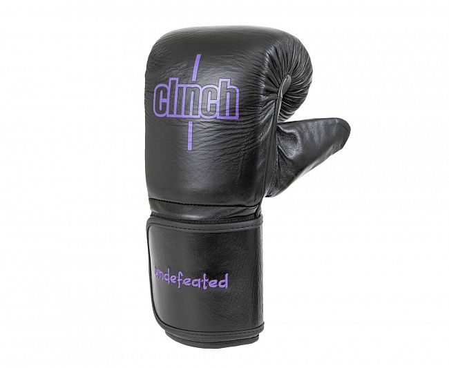 Перчатки снарядные Clinch Bag Mitts Undefeated черные фото 2