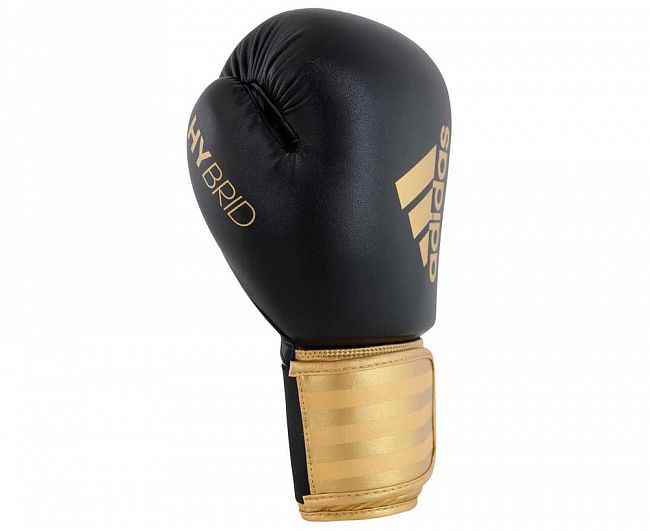 Перчатки боксерские Hybrid 100 черно-золотые фото 4