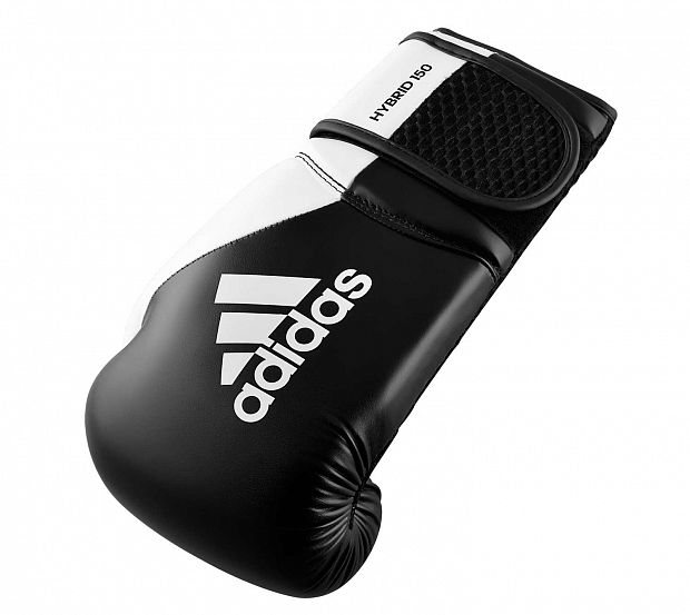 Перчатки боксерские Hybrid 150 черно-белые фото 11