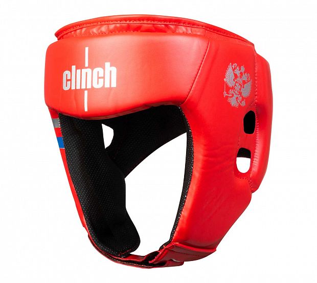 Шлем боксерский Clinch Olimp красный фото 2