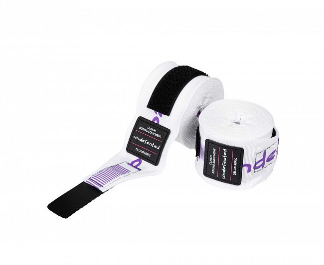 Бинты боксерские Clinch Boxing Hand Wrap Undefeated белые фото 6