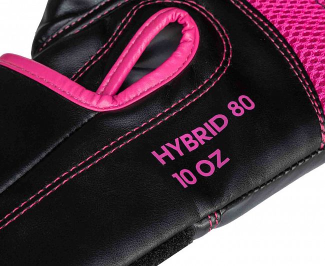 Перчатки боксерские Hybrid 80 черно-розовые фото 8
