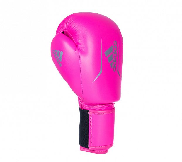 Перчатки боксерские Speed 50 розово-серебристые фото 3