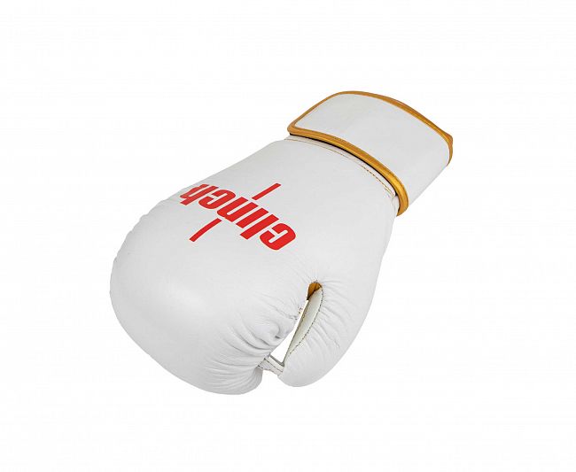 Перчатки боксерские Clinch Olimp Premium Champion Line бело-красные фото 5