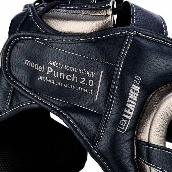Шлем боксерский Clinch Punch 2.0 Full Face темносине-бронзовый фото 8