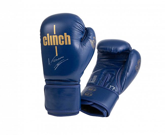 Перчатки боксерские Clinch Olimp Premium Алексей Тищенко синие фото 2