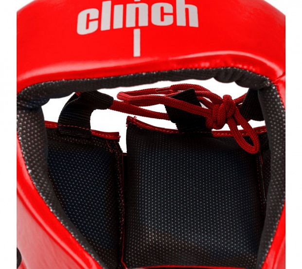 Шлем боксерский Clinch Olimp красный фото 5