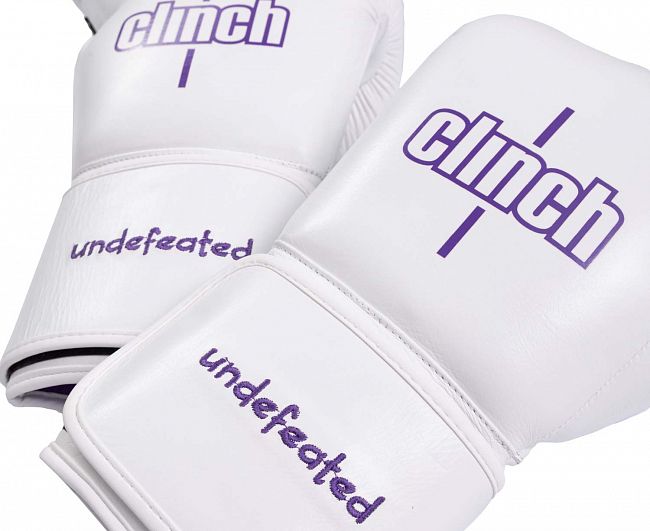 Перчатки боксерские Clinch Undefeated белые фото 19