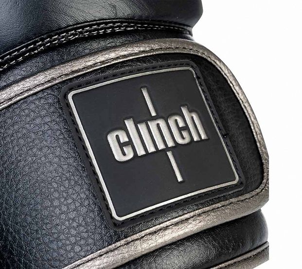 Перчатки боксерские Clinch Prime 2.0 черно-бронзовые фото 6