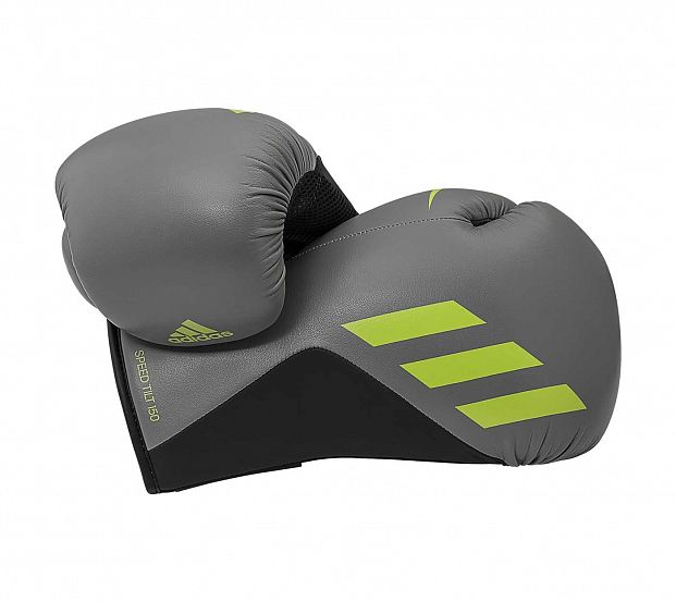 Перчатки боксерские Speed Tilt 150 серо-черные фото 6