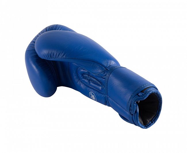 Перчатки боксерские AIBA синие фото 2