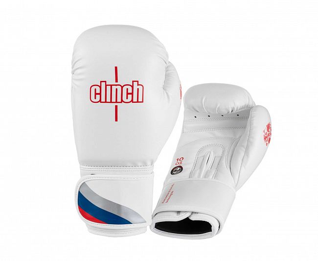 Перчатки боксерские Clinch Olimp 2.0 бело-красные фото 11