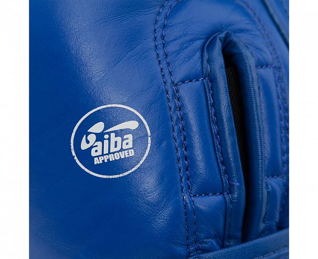 Перчатки боксерские AIBA синие фото 3