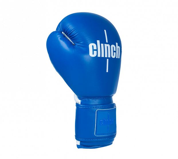 Перчатки боксерские Clinch Fight сине-белые фото 3