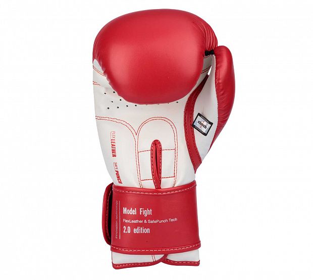 Перчатки боксерские Clinch Fight 2.0 красно-белые фото 4