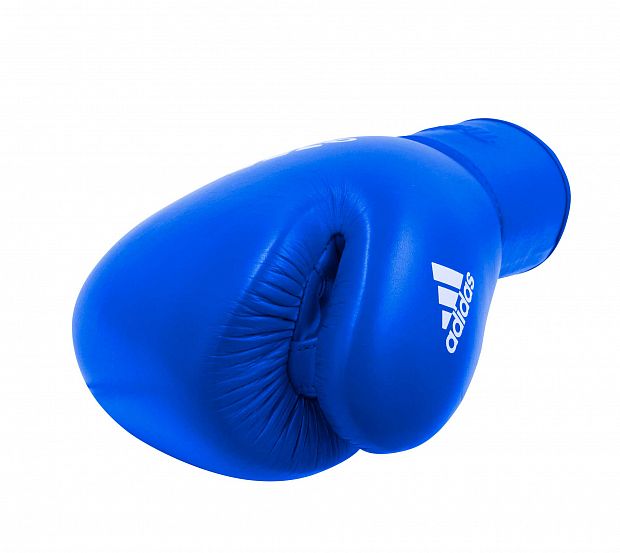 Перчатки боксерские Muay Thai Gloves 200 сине-белые фото 8