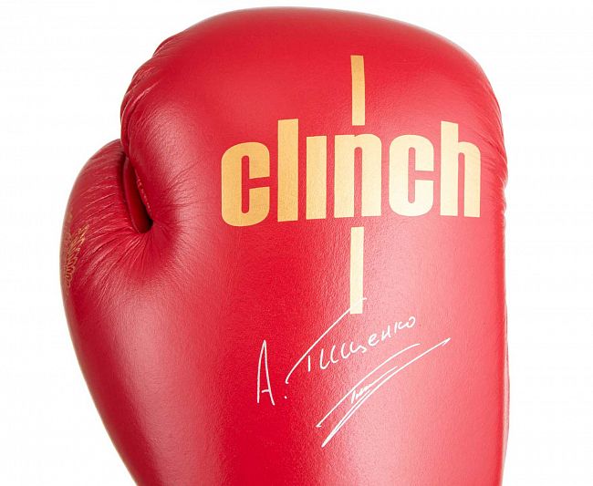 Перчатки боксерские Clinch Olimp Premium Алексей Тищенко красные фото 8