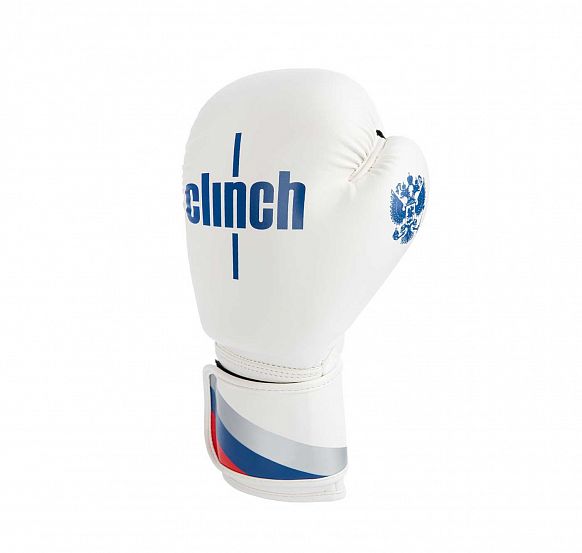 Перчатки боксерские Clinch Olimp бело-синие фото 3