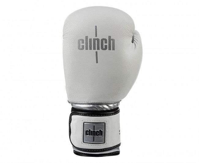 Перчатки боксерские Clinch Fight 2.0 бело-серебристые фото 2