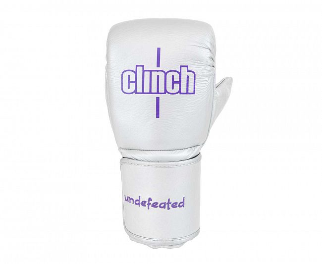 Перчатки снарядные Clinch Bag Mitts Undefeated Russian Team серебристые фото 3