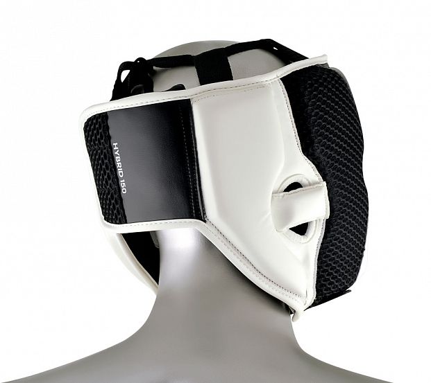 Шлем боксерский Hybrid 150 Headgear черно-белый фото 5