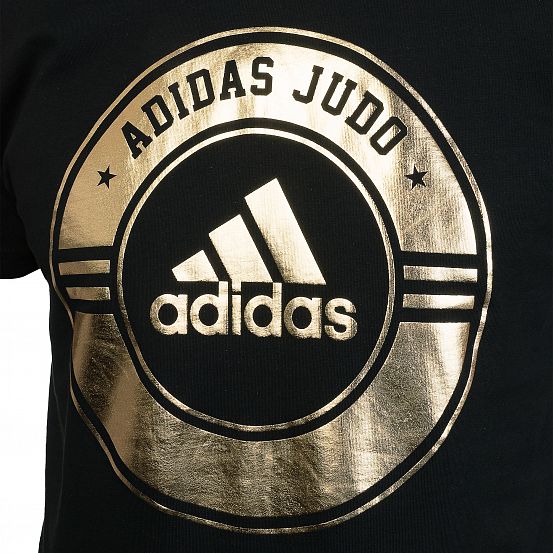 Футболка Combat Sport T-Shirt Judo черно-золотая фото 3
