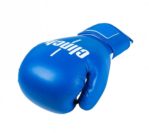 Перчатки боксерские Clinch Fight сине-белые фото 6