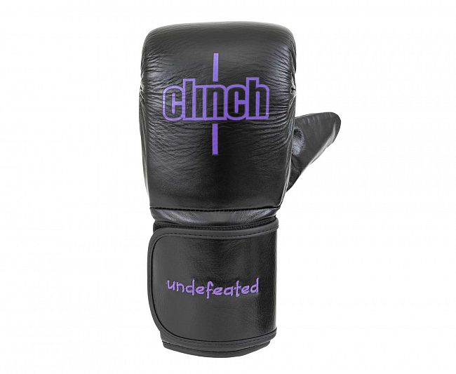 Перчатки снарядные Clinch Bag Mitts Undefeated черные фото 4