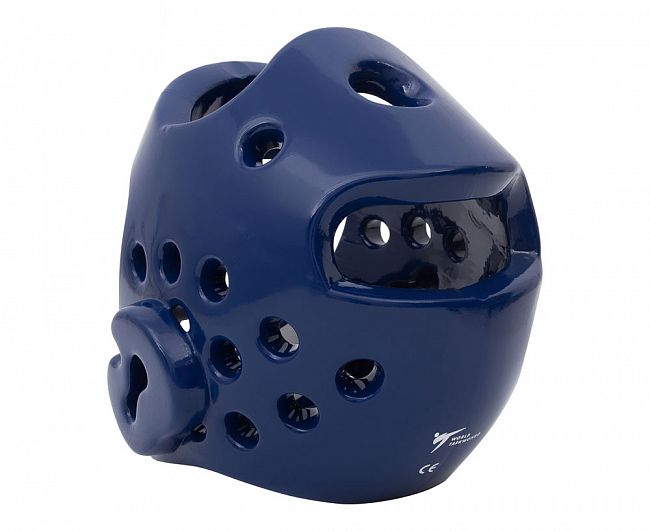 Шлем для тхэквондо Head Guard Dip Foam WT синий фото 4