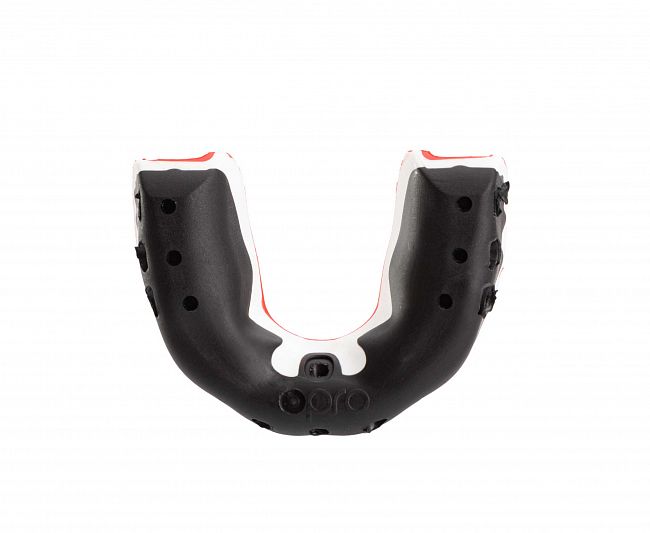 Капа одночелюстная Opro Platinum Gen4 Self-Fit Mouthguard черно-бело-красная фото 5