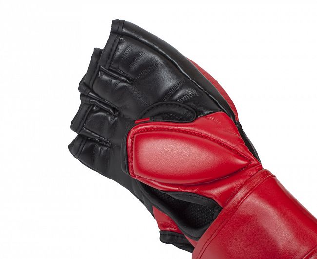 Перчатки для смешанных единоборств Clinch Combat красно-черные фото 4