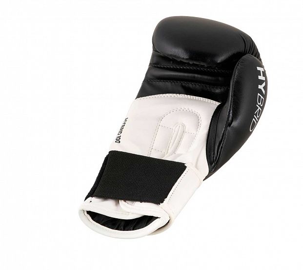 Перчатки боксерские Hybrid 100 черно-белые фото 4