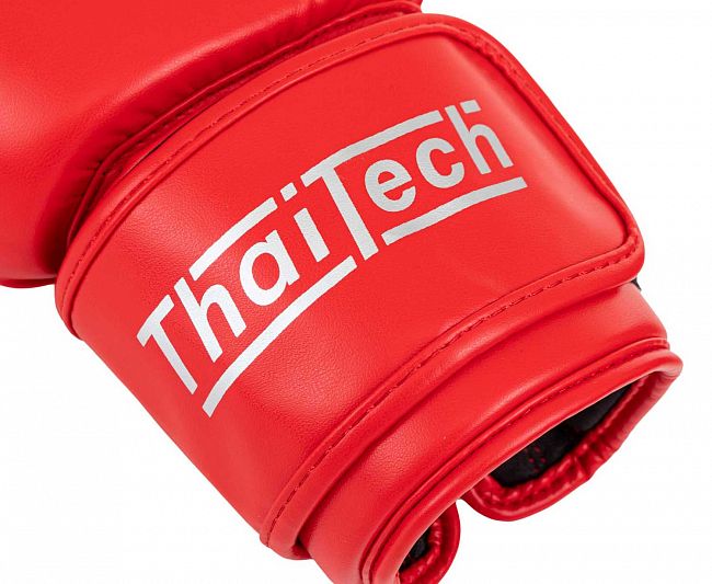 Перчатки боксерские Clinch Muay Thai красные фото 9