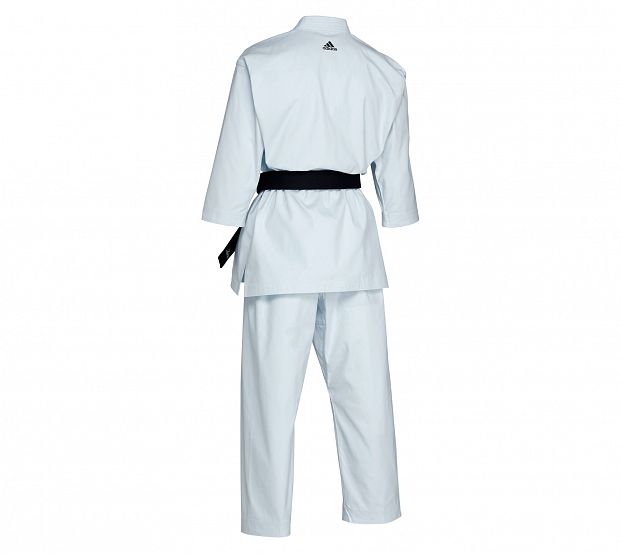 Кимоно для карате Shori Karate Uniform Kata WKF белое с черным логотипом фото 3
