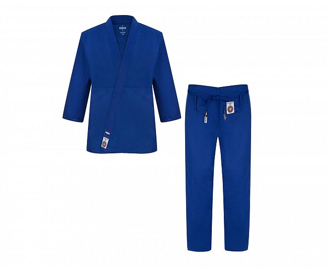 Кимоно для дзюдо Clinch Judo Silver FDR синее фото 6