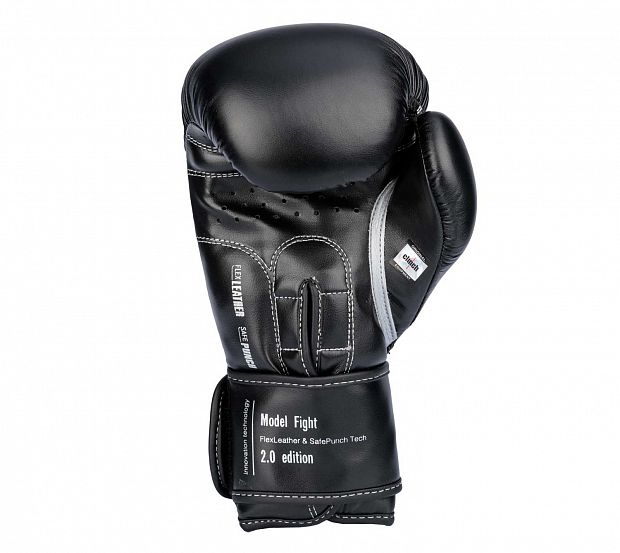 Перчатки боксерские Clinch Fight 2.0 черные фото 4