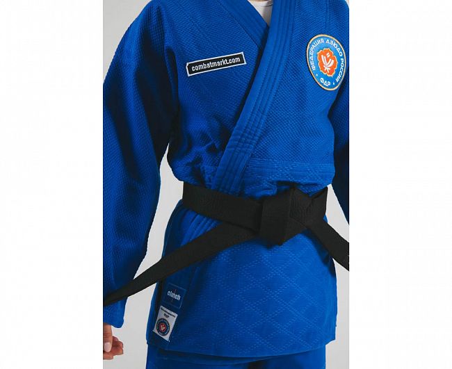 Кимоно для дзюдо Clinch Judo Gold FDR синее фото 21
