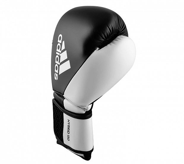 Перчатки боксерские Hybrid 150 черно-белые фото 3