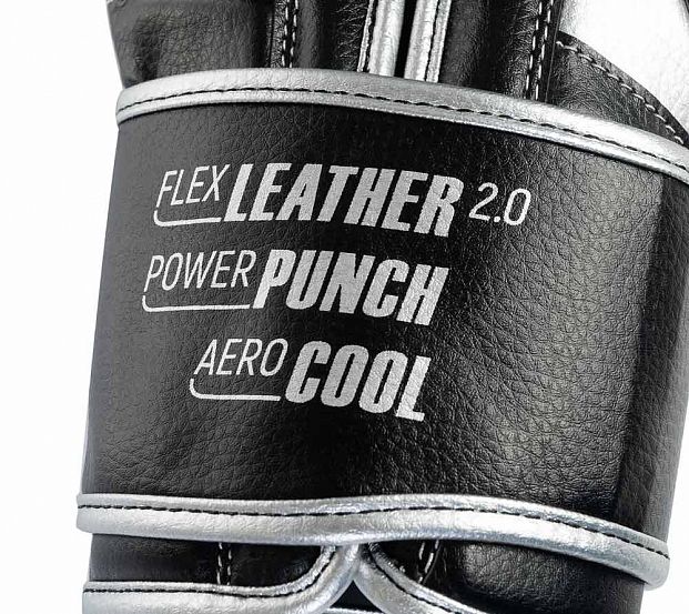 Перчатки боксерские Clinch Punch 2.0 черно-серебристые фото 5