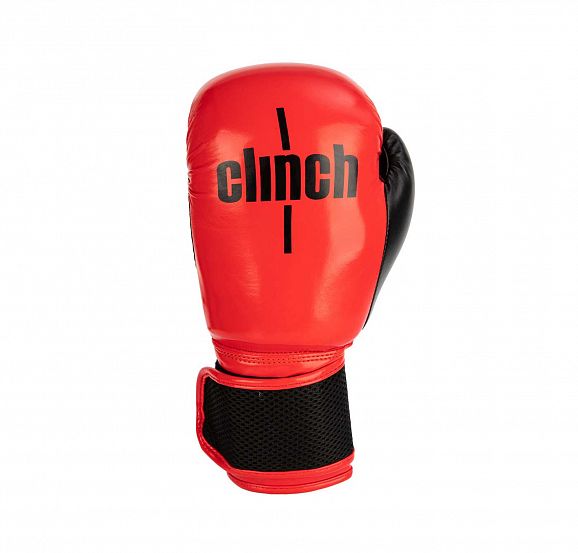 Перчатки боксерские Clinch Aero красно-черные фото 2