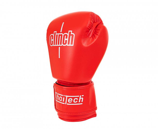 Перчатки боксерские Clinch Muay Thai красные фото 2