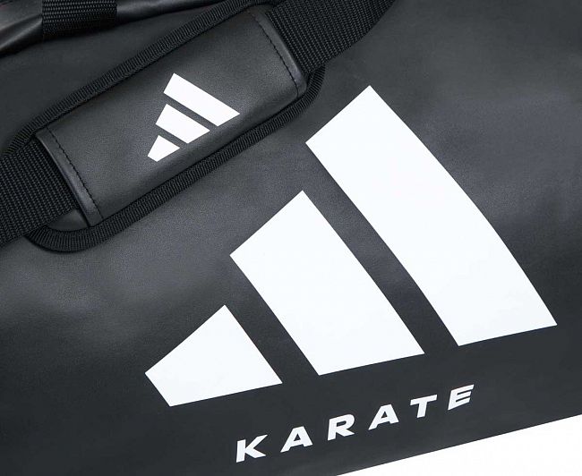 Сумка-рюкзак Training 2 in 1 PU Bag Karate WKF L черно-белая фото 6