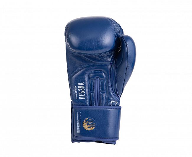 Перчатки боксерские Clinch Olimp Premium Александр Лебзяк синие фото 5