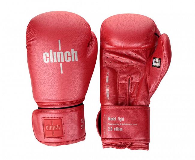 Перчатки боксерские Clinch Fight 2.0 красный металлик фото 7