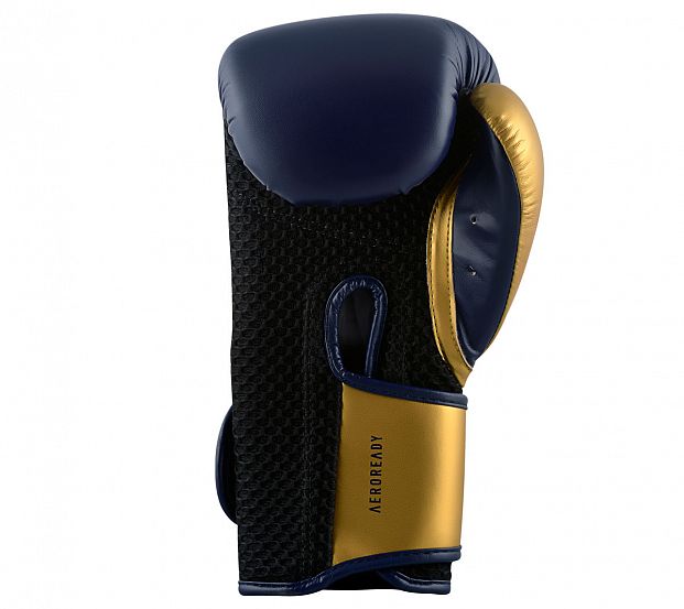 Перчатки боксерские Hybrid 150 темносине-золотые фото 4
