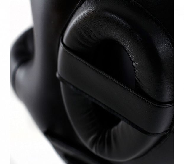 Шлем боксерский с бампером Pro Full Protection Boxing Headgear черный фото 8