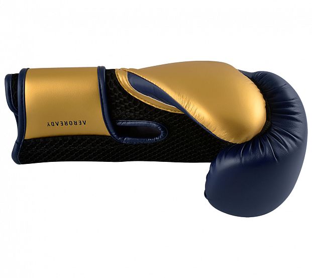 Перчатки боксерские Hybrid 150 темносине-золотые фото 6